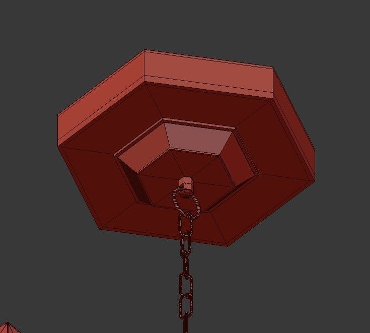 Cubismus Chandelier 3D model_4