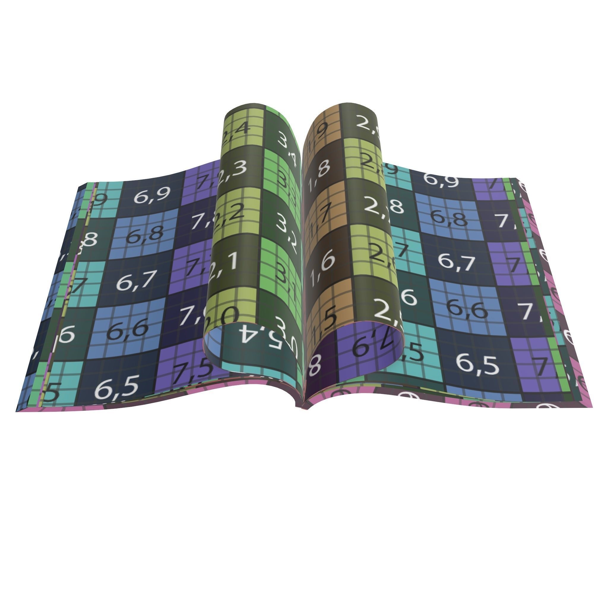 Magazine opened 05 3D model_9