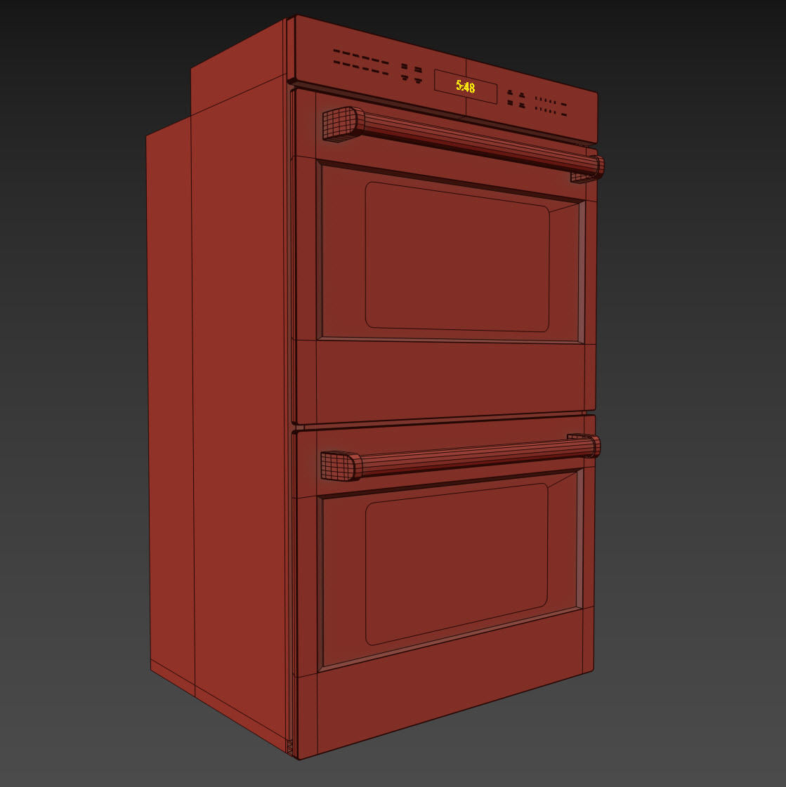 WOLF-DO30PE-S-PH double oven 3D model_12