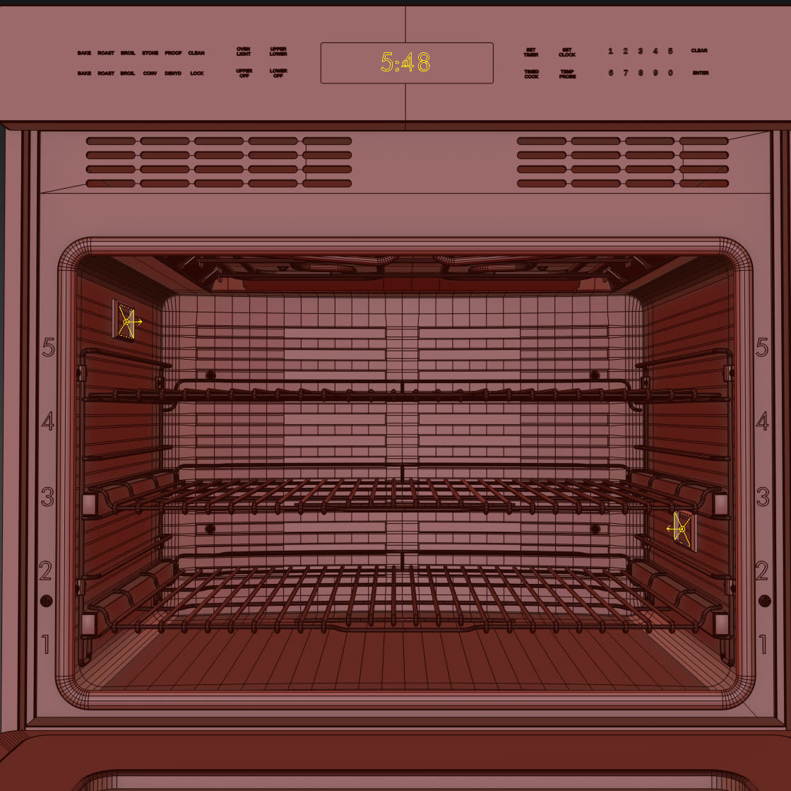 WOLF-DO30PE-S-PH double oven 3D model_15