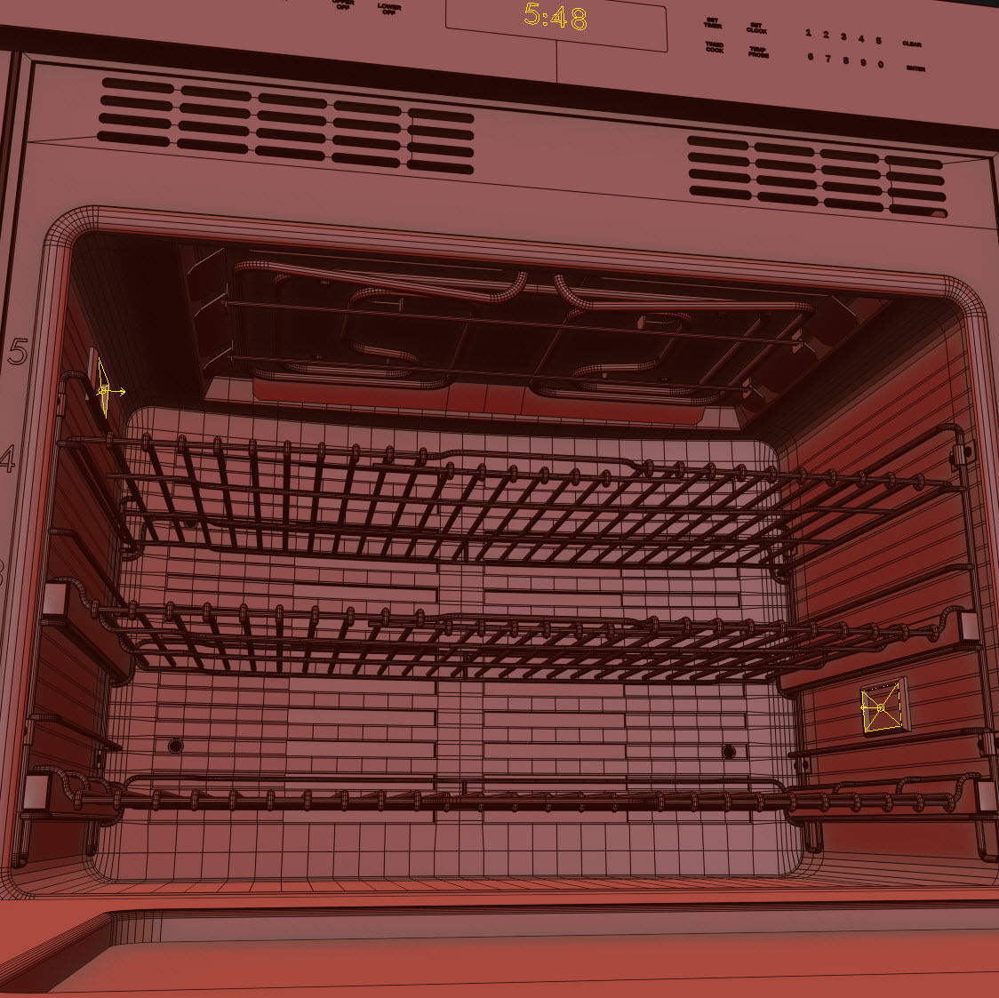 WOLF-DO30PE-S-PH double oven 3D model_16