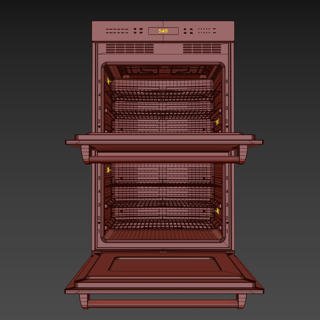 WOLF-DO30PE-S-PH double oven 3D model_14
