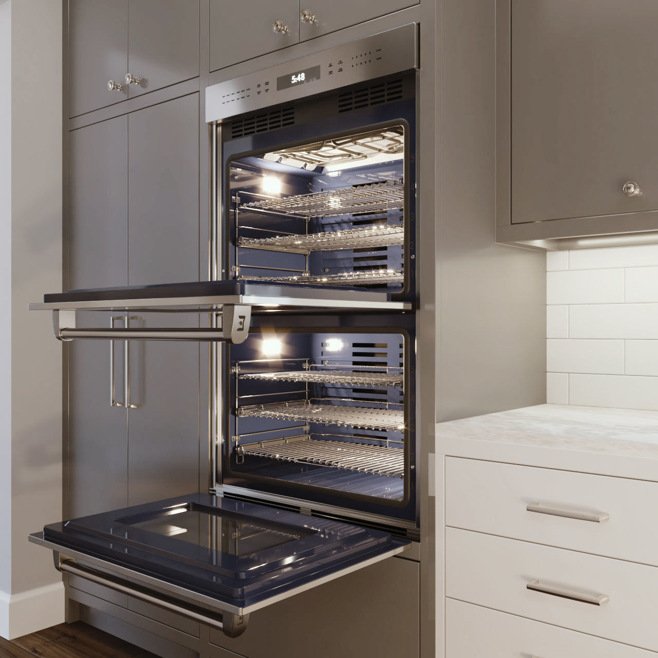 WOLF-DO30PE-S-PH double oven 3D model_7