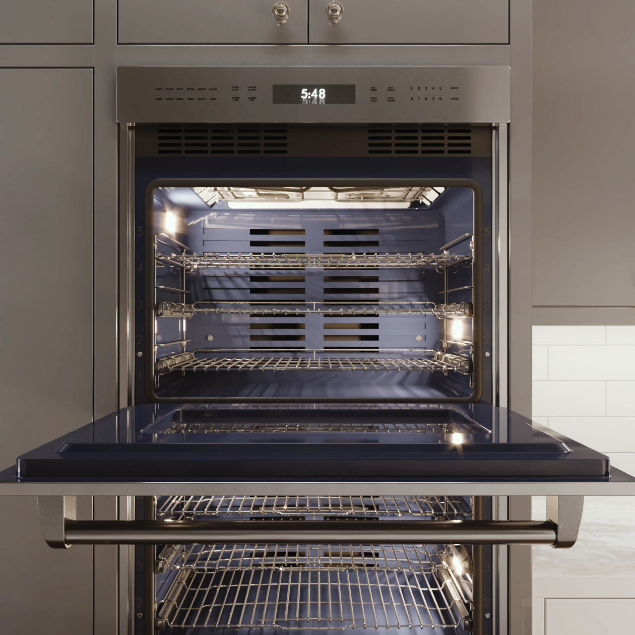 WOLF-DO30PE-S-PH double oven 3D model_9