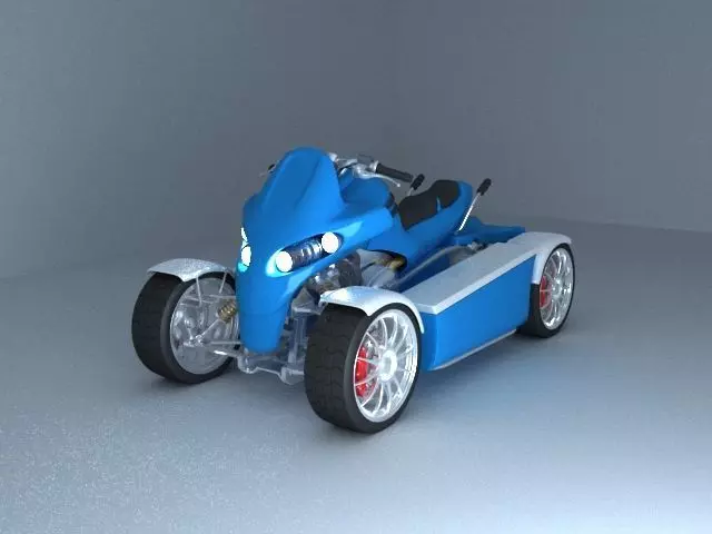 LOW POLY 3D ATV CAR Low-poly 3D model_0