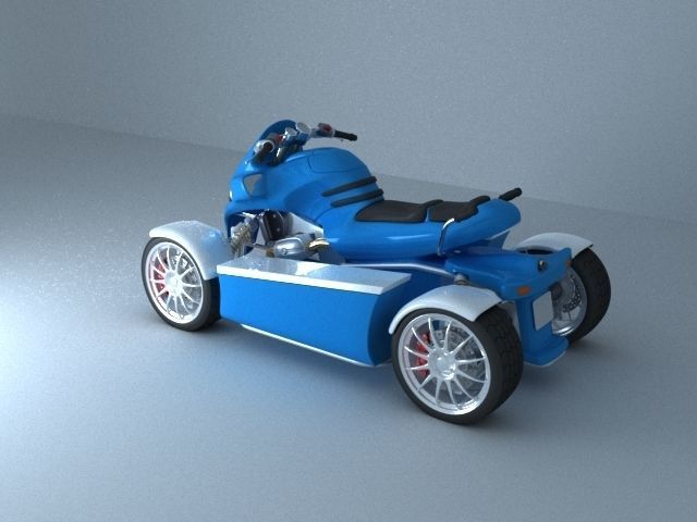 LOW POLY 3D ATV CAR Low-poly 3D model_1