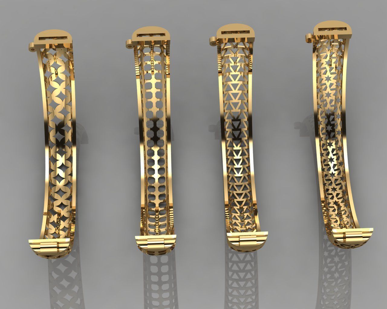GC GOLD BRC037- Diamond BRACELET 3D print model_3