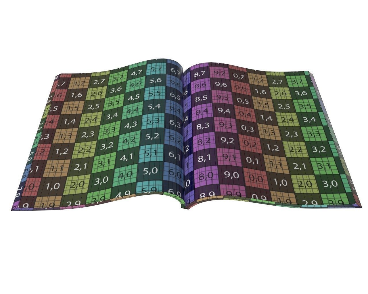 Magazine opened 3D model_8