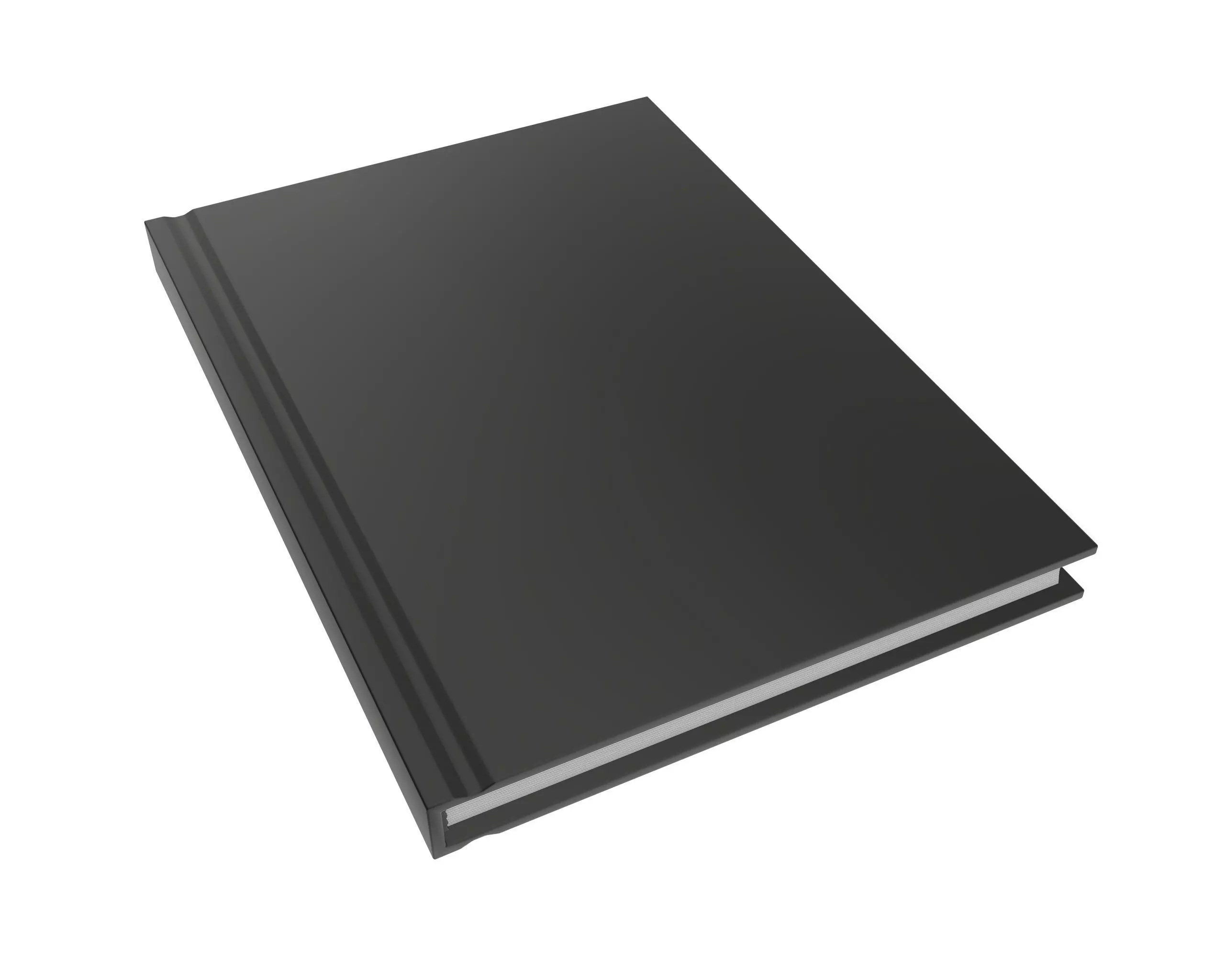 Notebook closed size A6 3D model_0