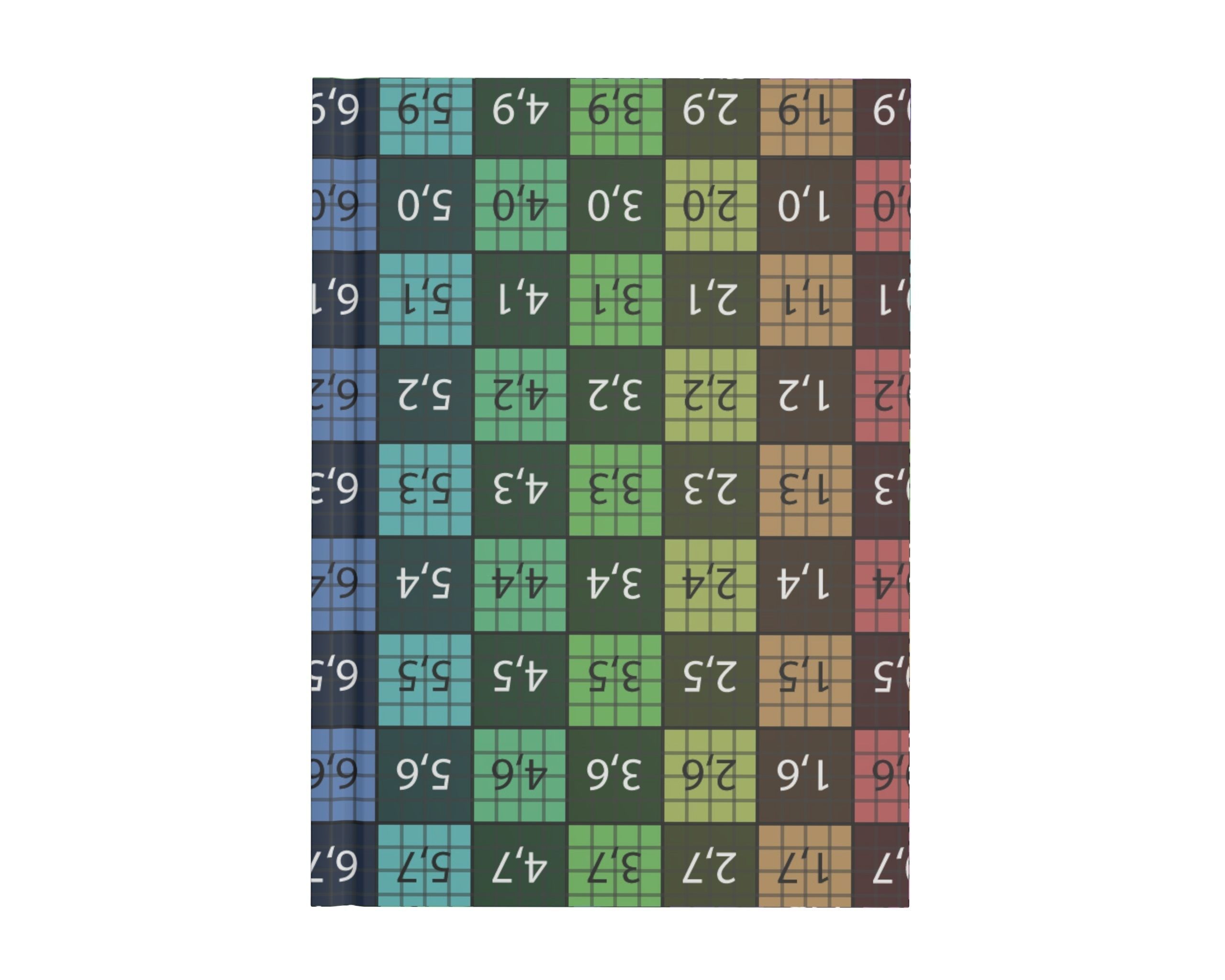 Notebook closed size A6 3D model_11