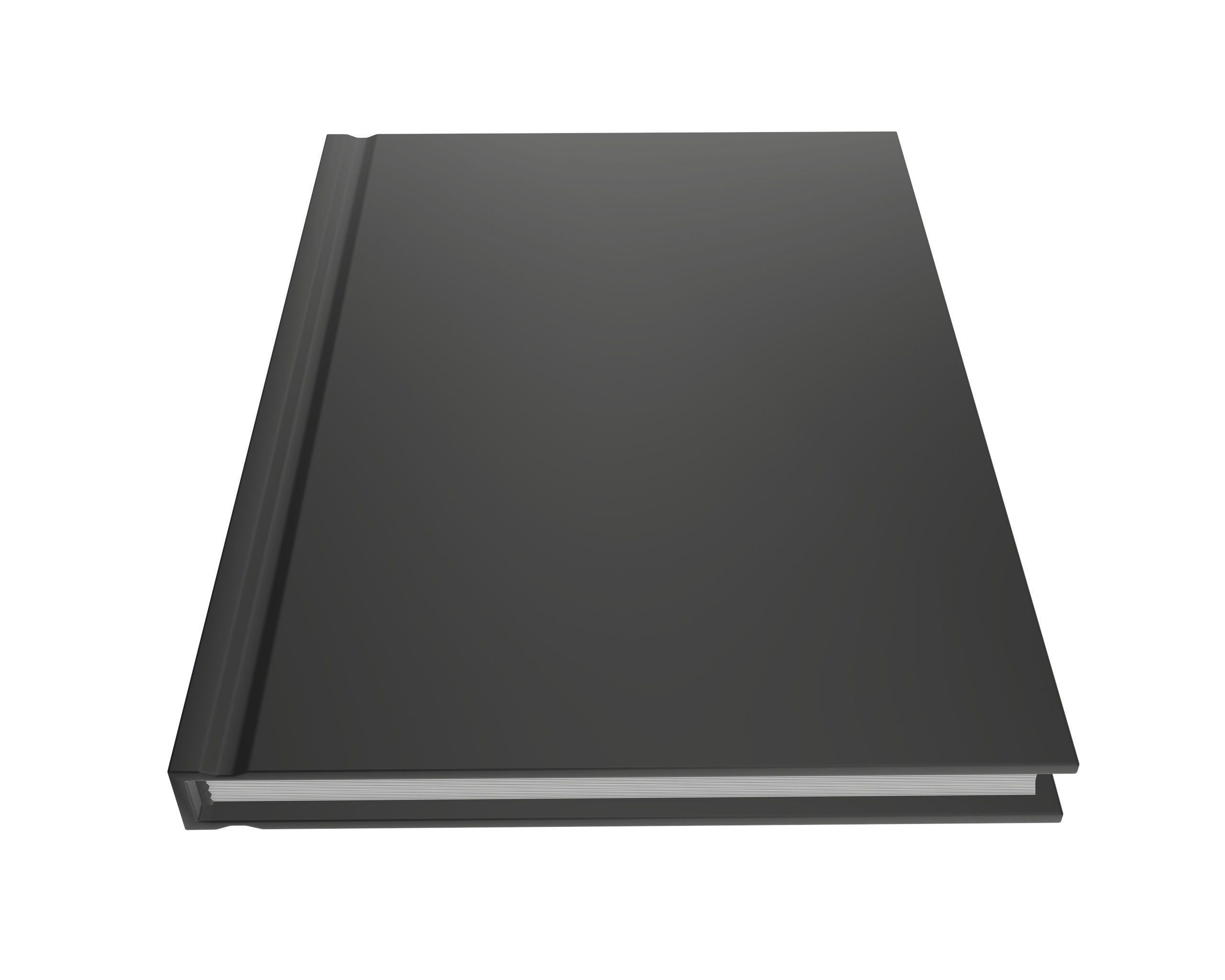 Notebook closed size A6 3D model_1