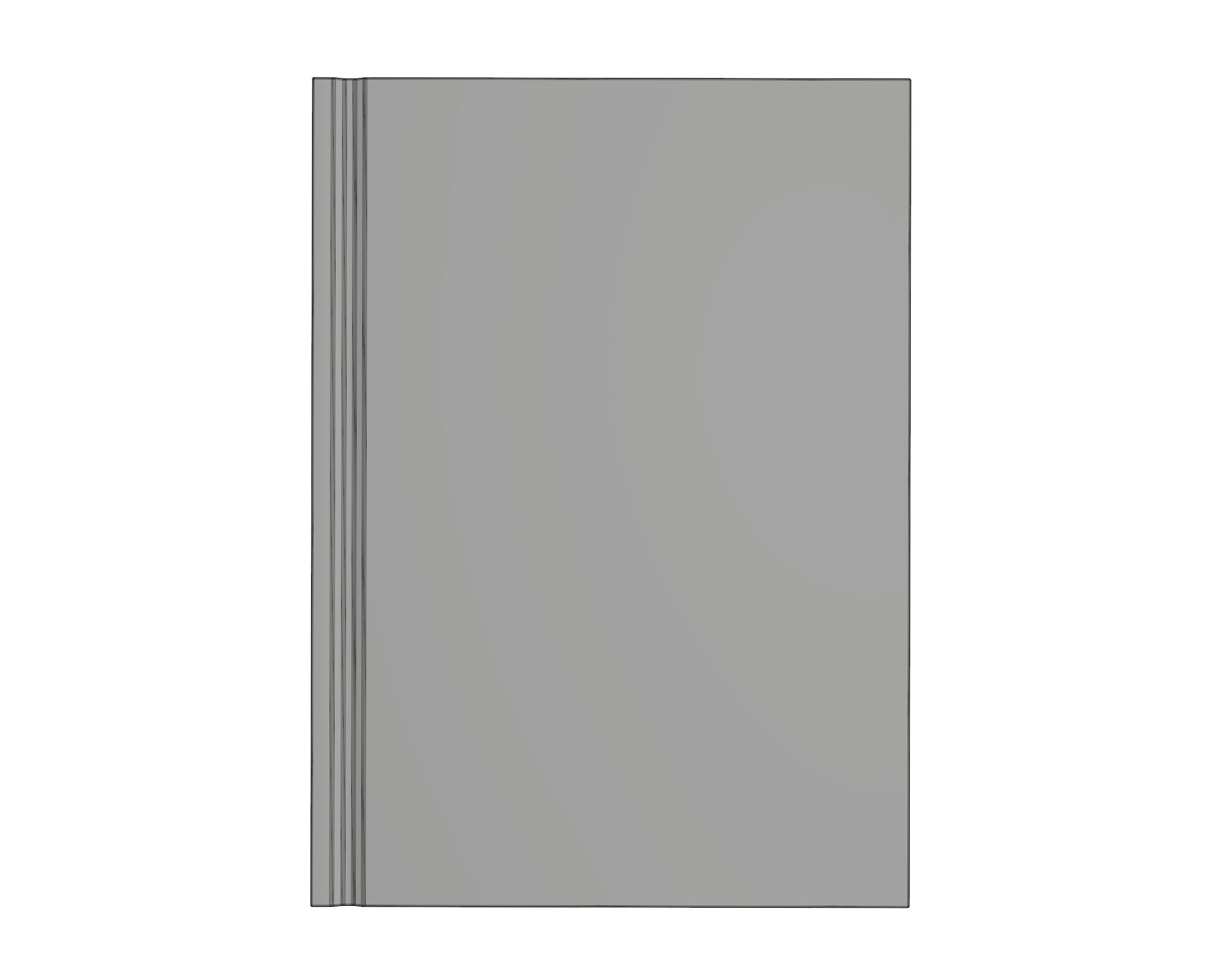 Notebook closed size A6 3D model_7