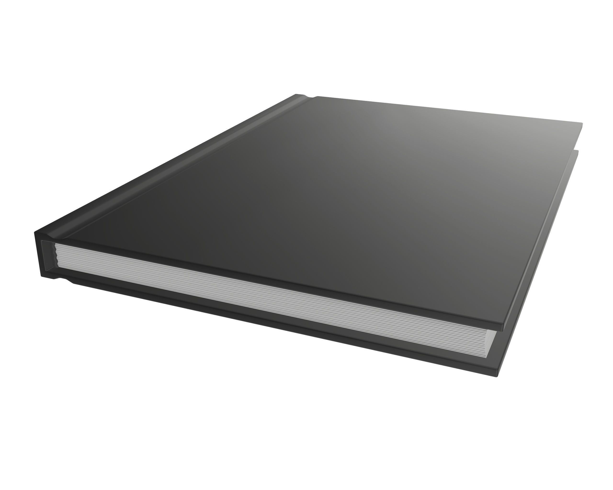 Notebook closed size A6 3D model_2