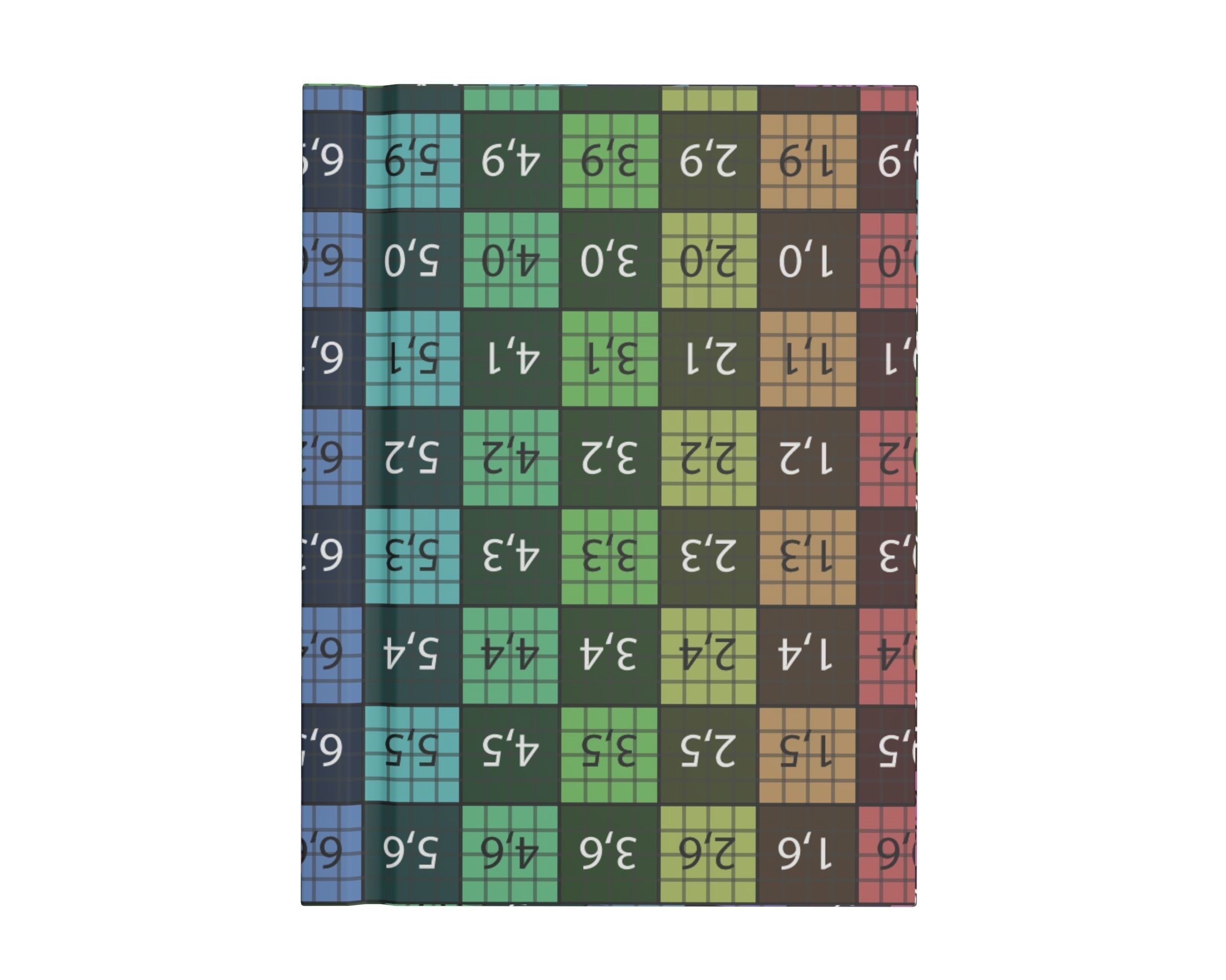 Notebook closed size A8 3D model_11