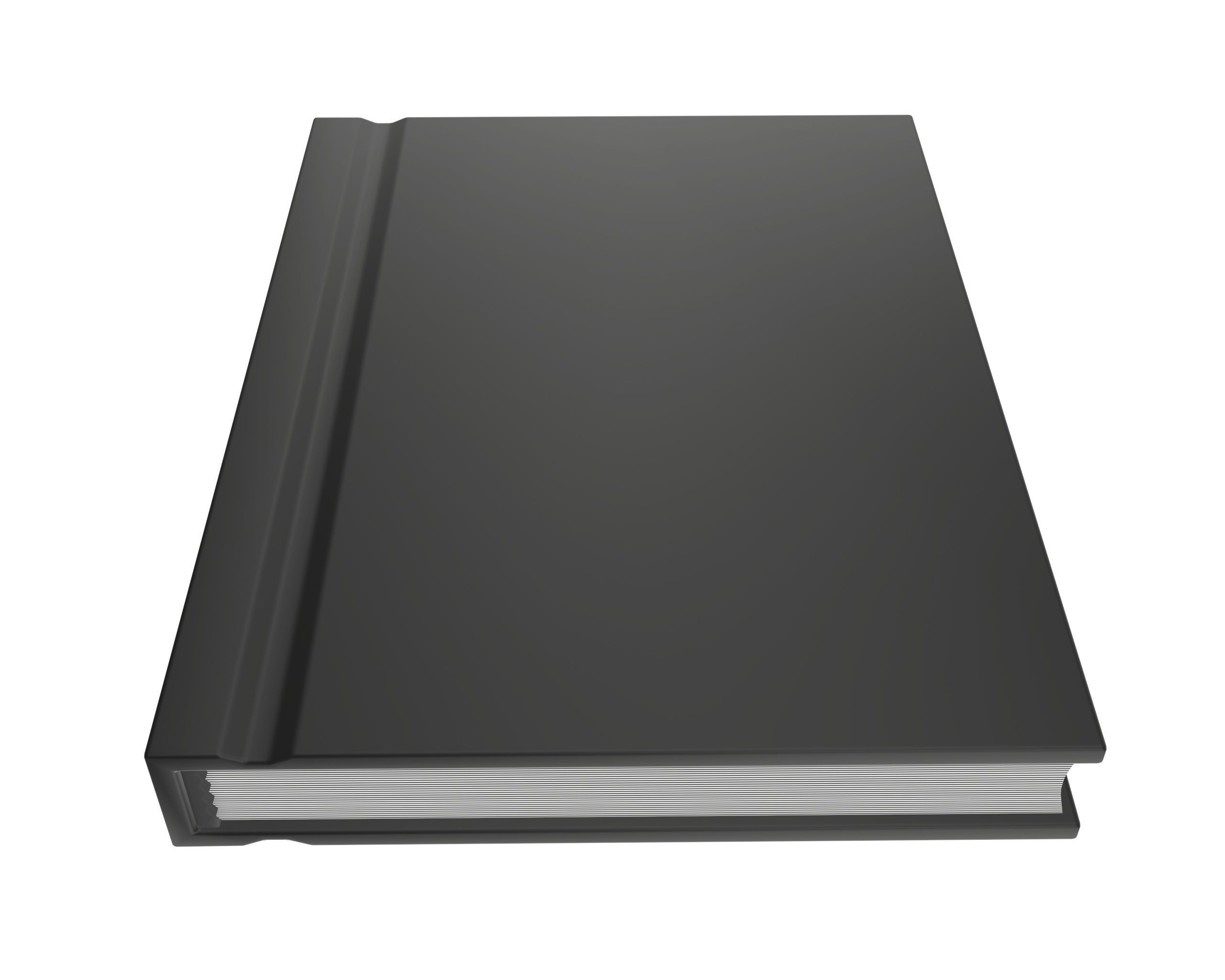 Notebook closed size A8 3D model_1