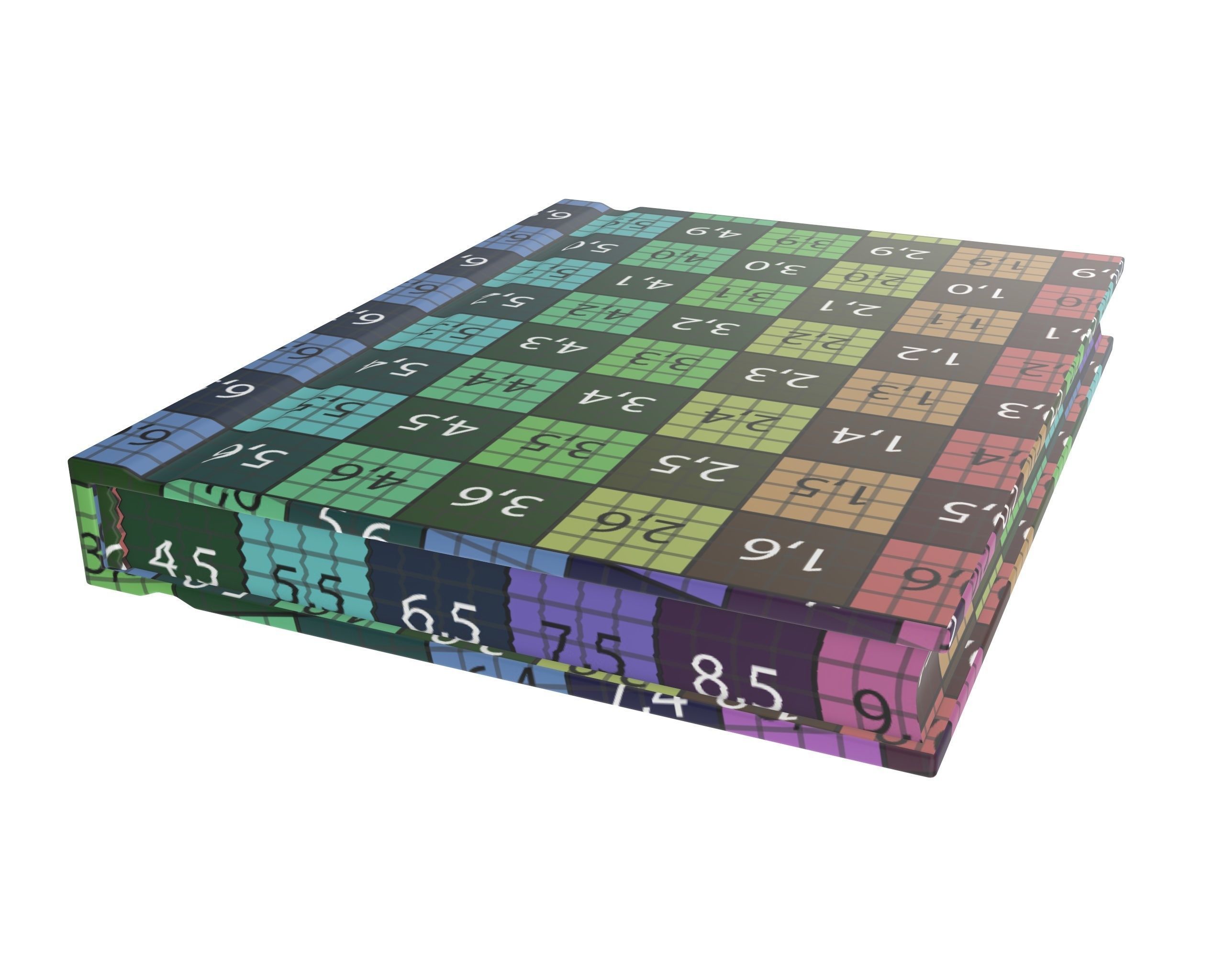 Notebook closed size A8 3D model_10