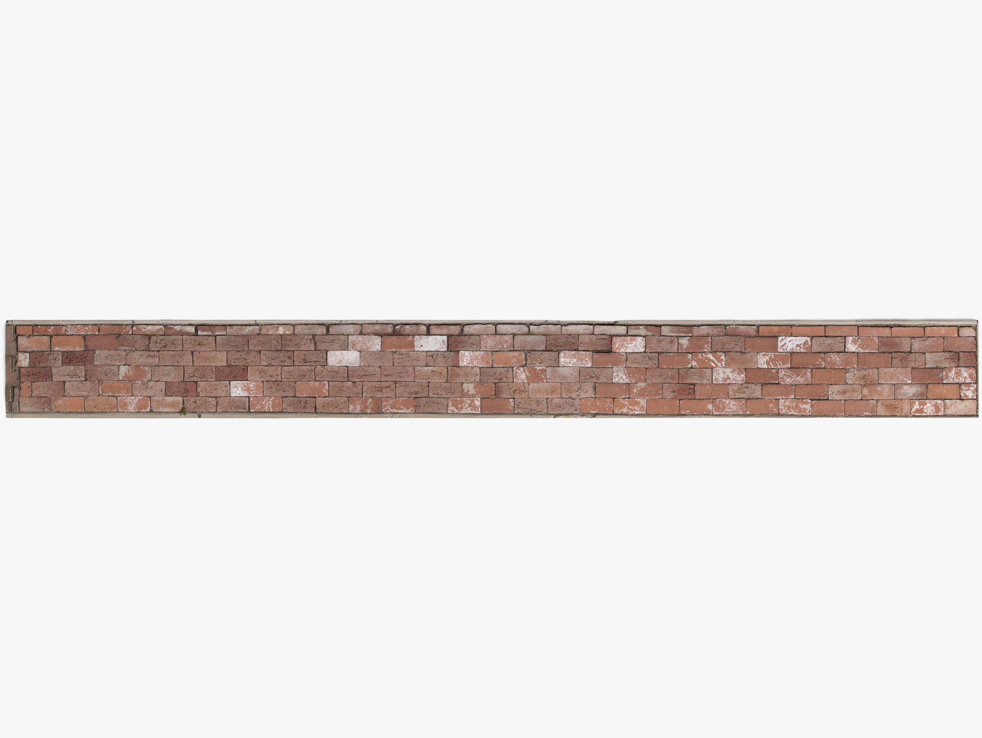 Brick Sidewalk - 16K Scan Low-poly 3D model_1