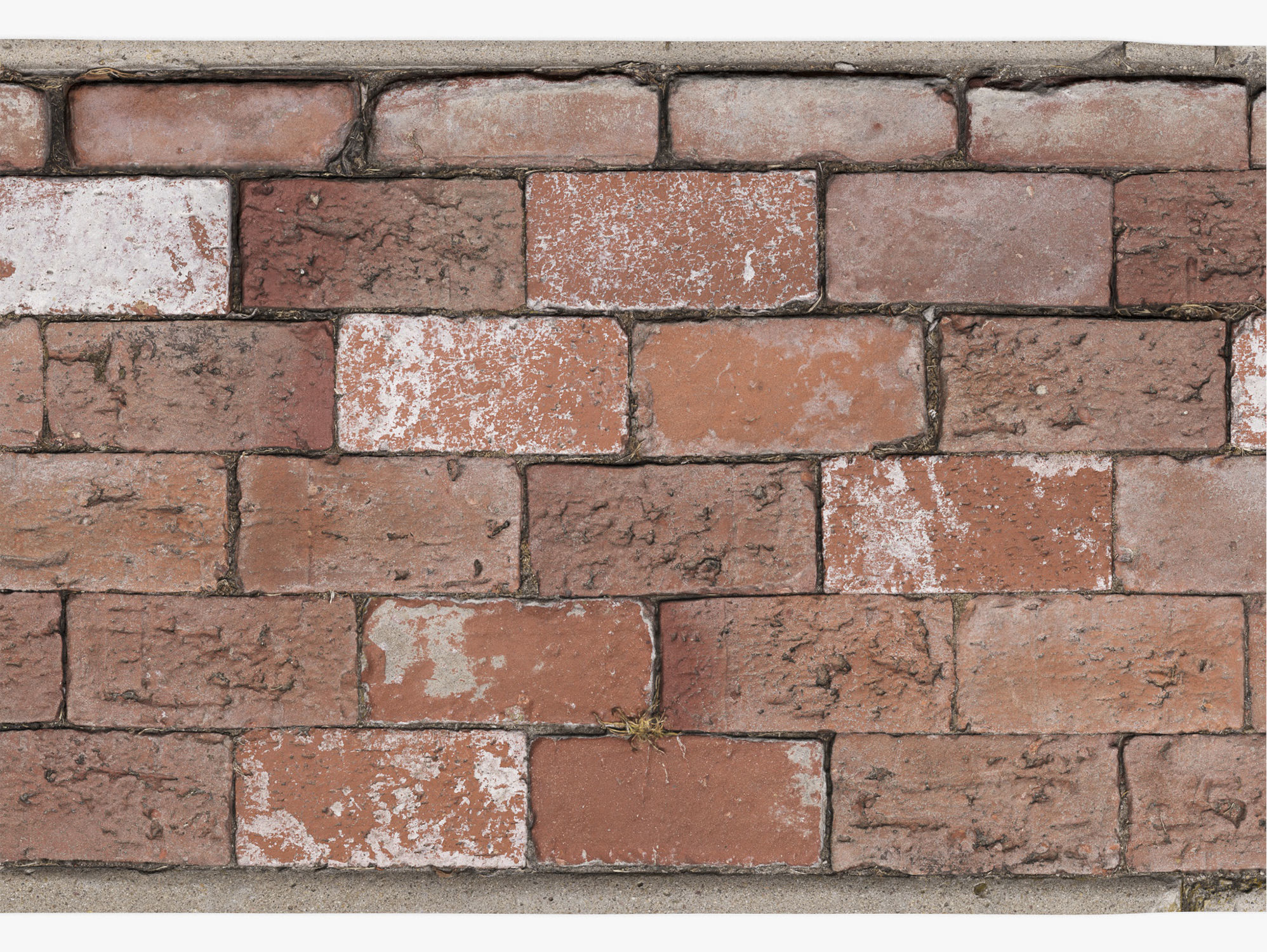 Brick Sidewalk - 16K Scan Low-poly 3D model_3