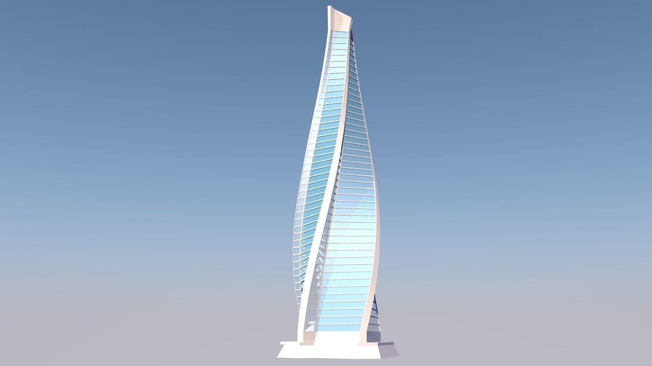 Skyscraper tallest building in world 3D model_1