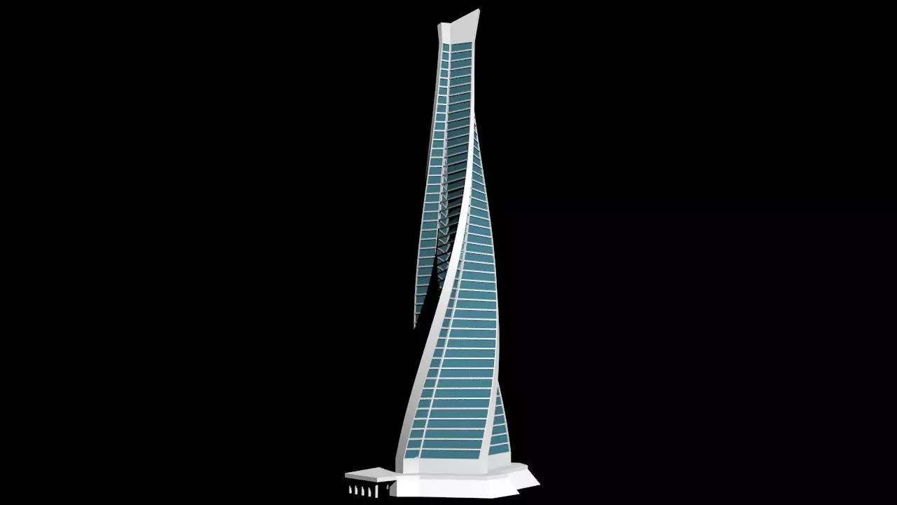 Skyscraper tallest building in world 3D model_0