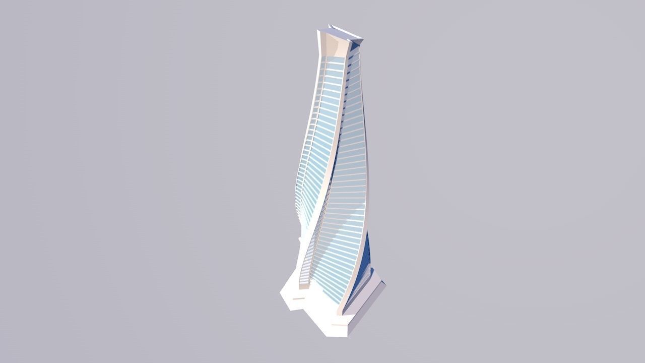 Skyscraper tallest building in world 3D model_2