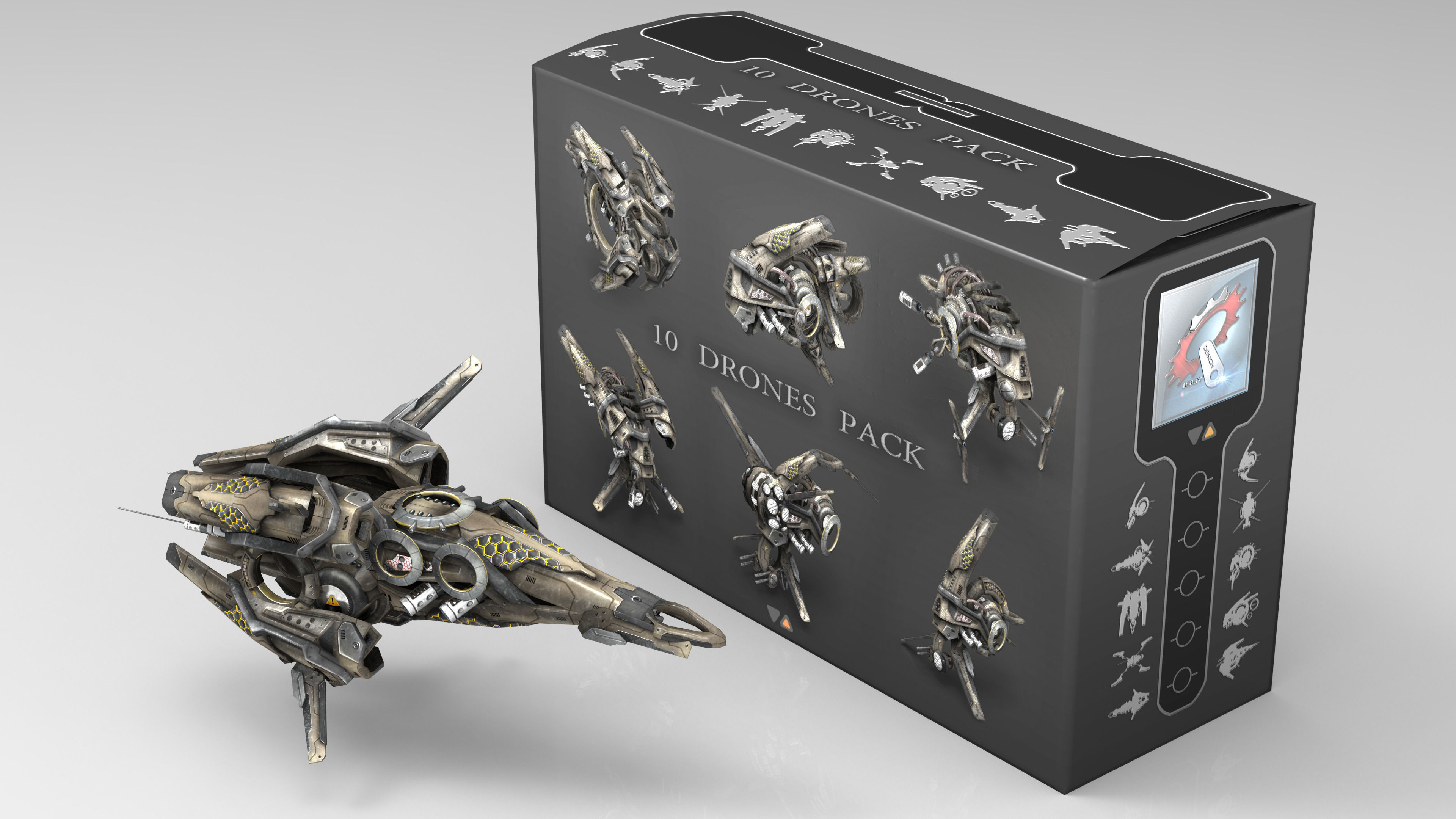 10 Drone SciFi Pack