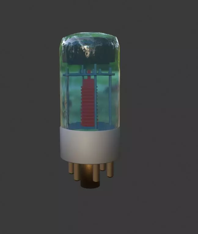 Vacuum Tube Free low-poly 3D model