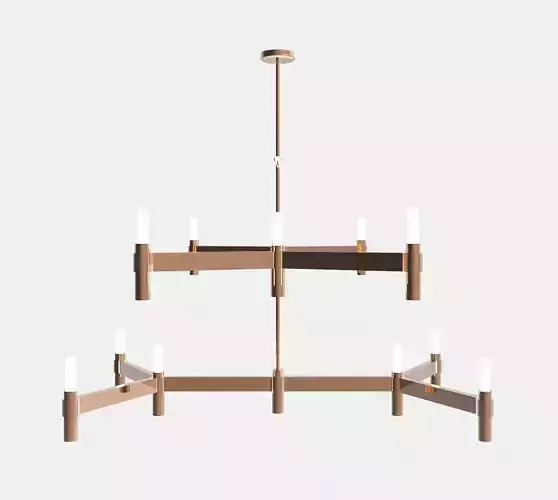 Chandelier-crossing stick shape