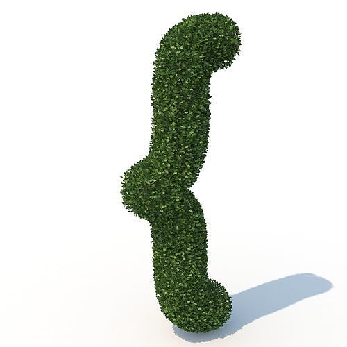 shaped hedge 3D model