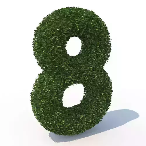 hedge 8 topiary 3D model