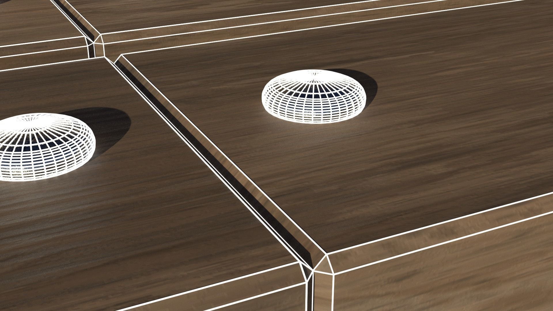 wood bench 3D model_16