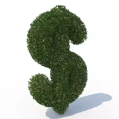 shaped hedge 3D model