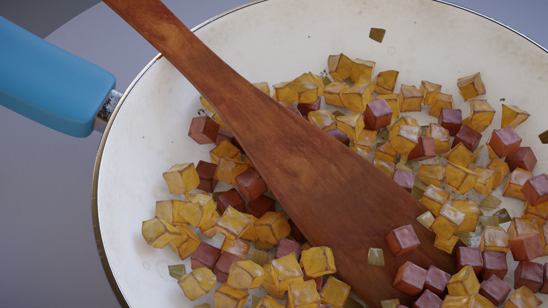 Potato Sausage Hash Pan 3D model_7