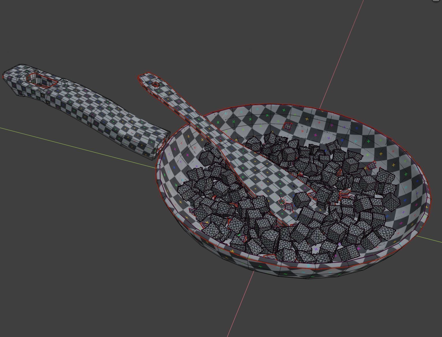 Potato Sausage Hash Pan 3D model_10