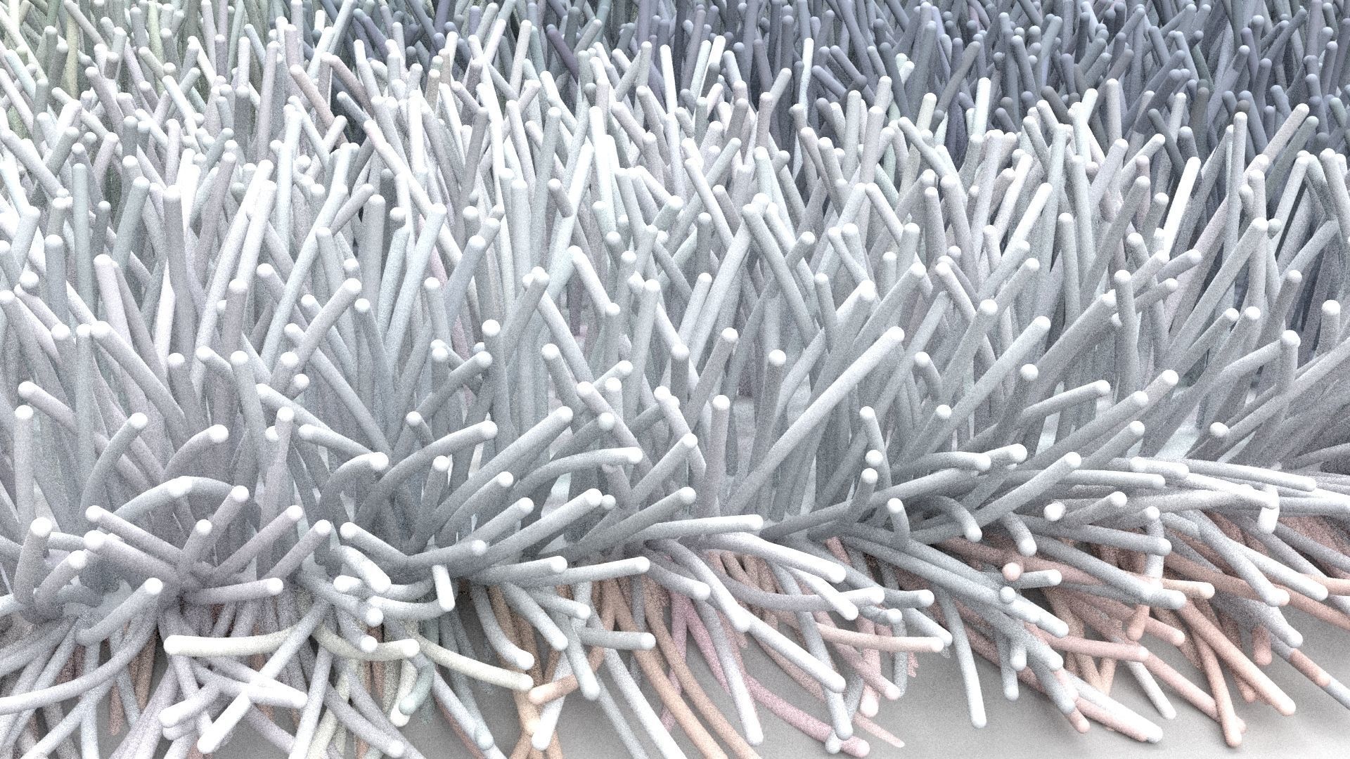 carpet multi colored rug with geometric pattern 3D model_5