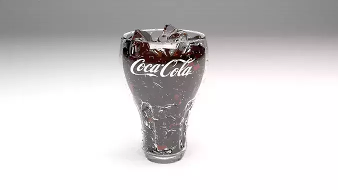 Glass of coca cola