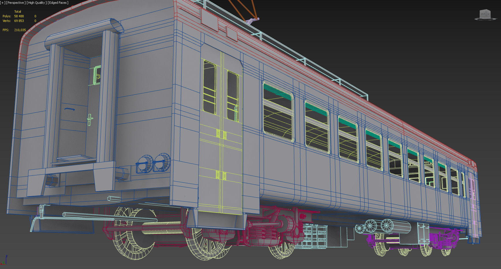 ER-2 EMU Motor Wagon 3D model Low-poly 3D model_6