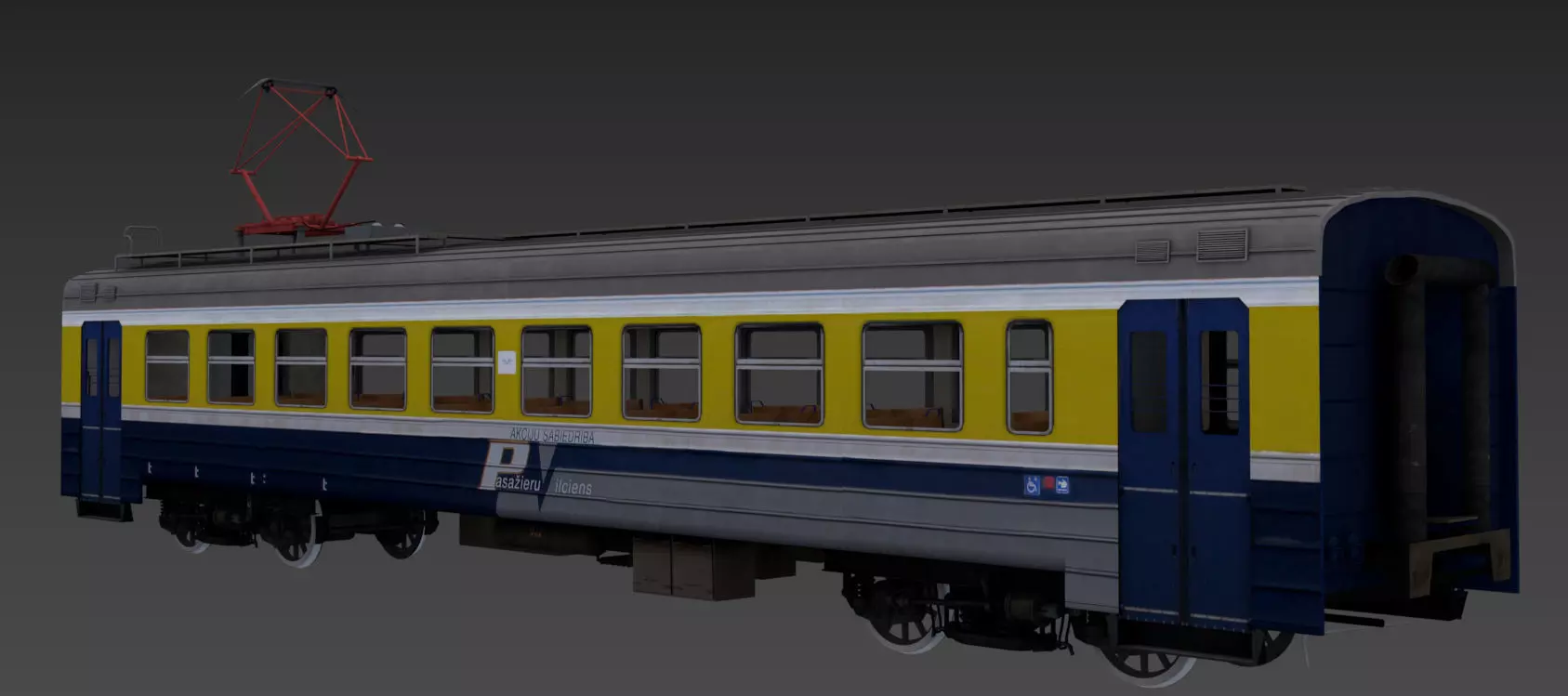 ER-2 EMU Motor Wagon 3D model Low-poly 3D model_0