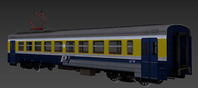 ER-2 EMU Motor Wagon 3D model Low-poly 3D model
