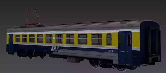 ER-2 EMU Motor Wagon 3D model Low-poly 3D model