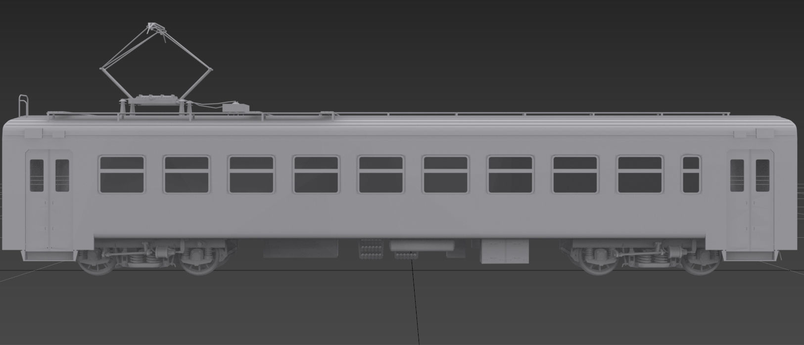 ER-2 EMU Motor Wagon 3D model Low-poly 3D model_2