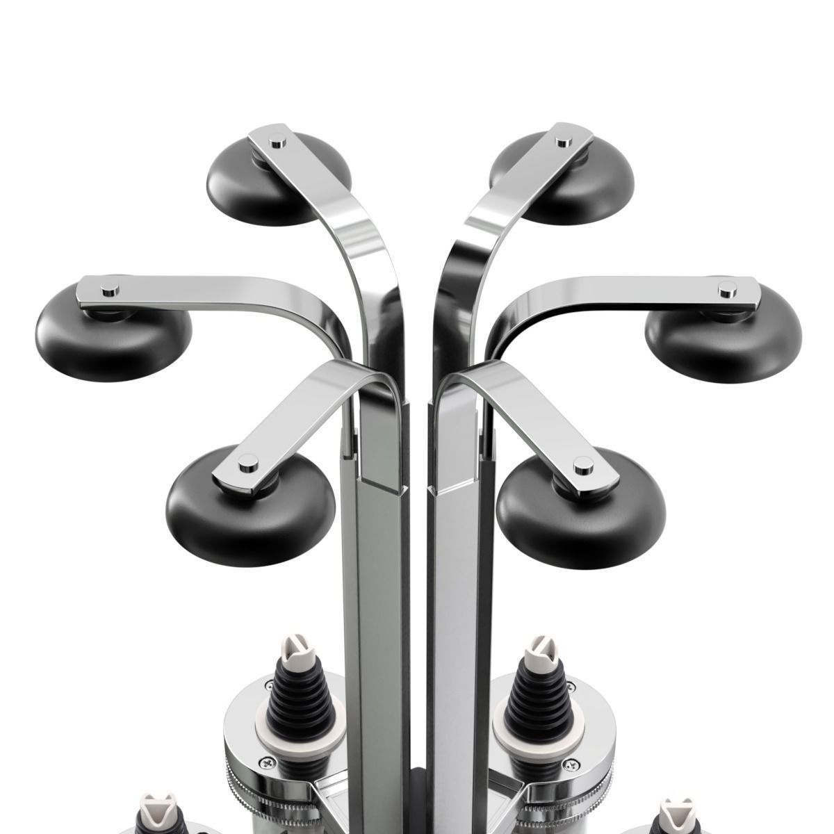 Liquor Dispenser with Bottles 3D model_7