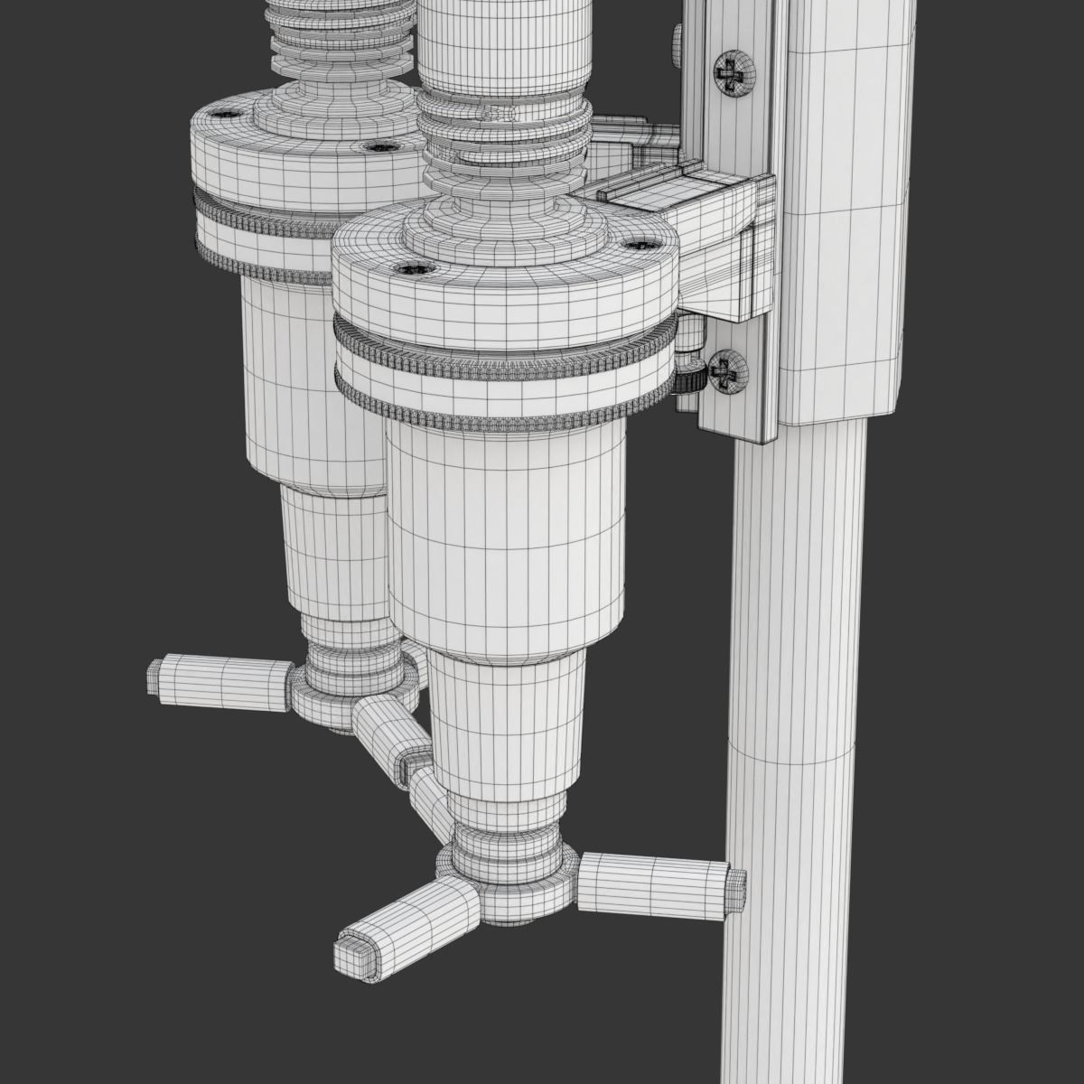 Liquor Dispenser with Bottles 3D model_41