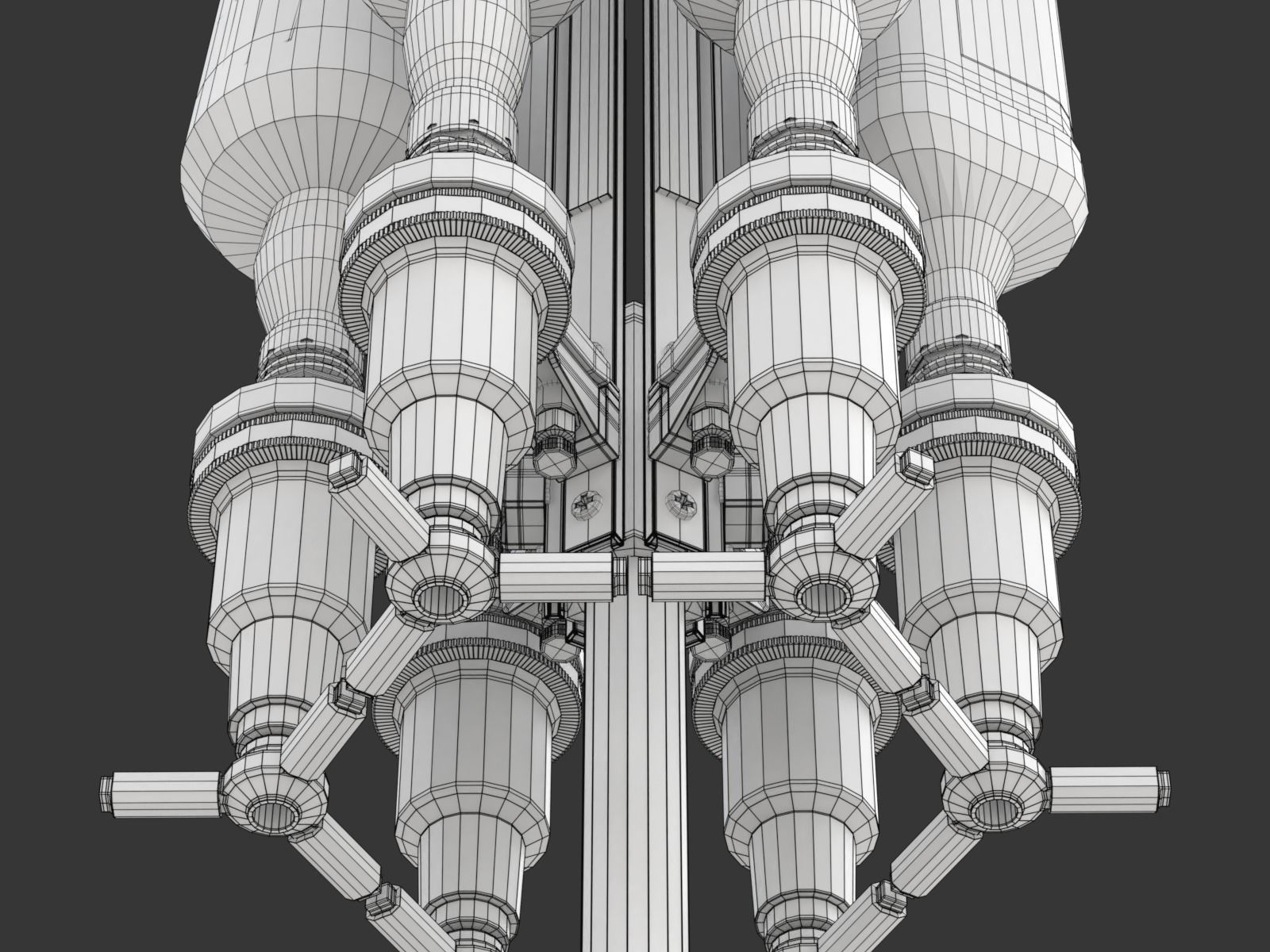 Liquor Dispenser with Bottles 3D model_34