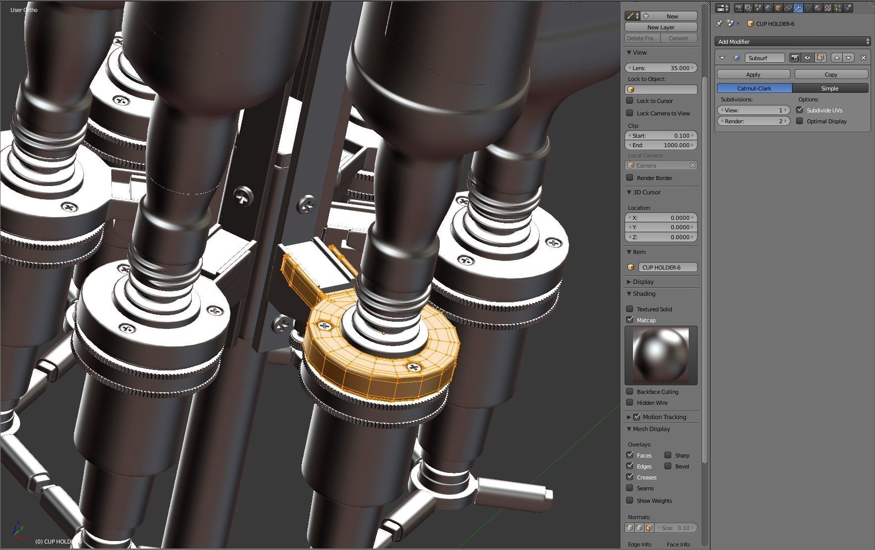 Liquor Dispenser with Bottles 3D model_29