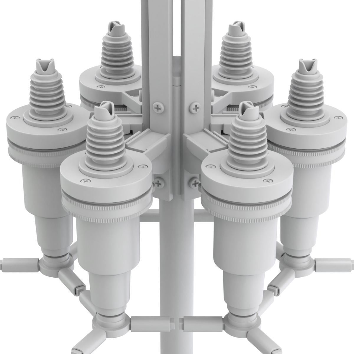 Liquor Dispenser with Bottles 3D model_24