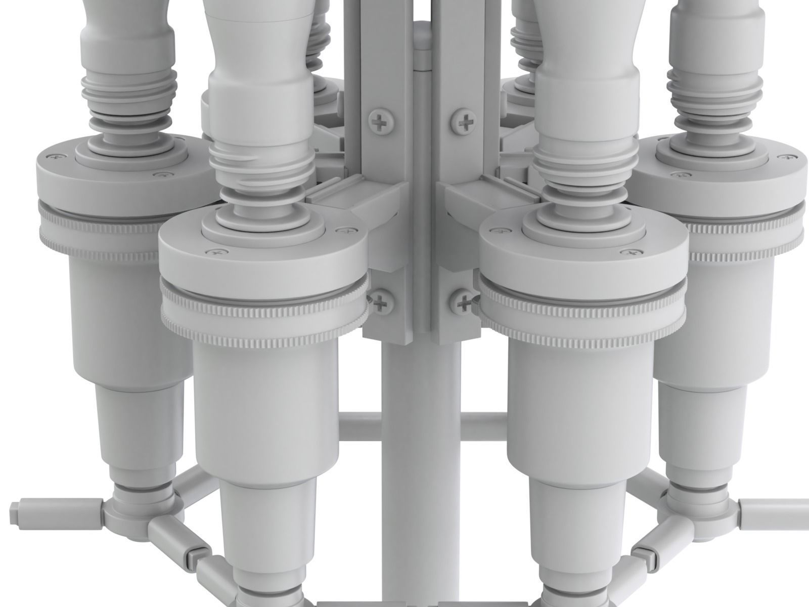 Liquor Dispenser with Bottles 3D model_20