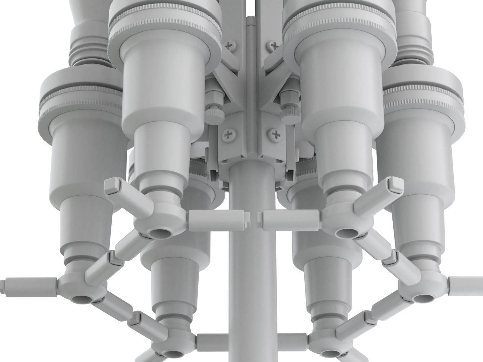 Liquor Dispenser with Bottles 3D model_22