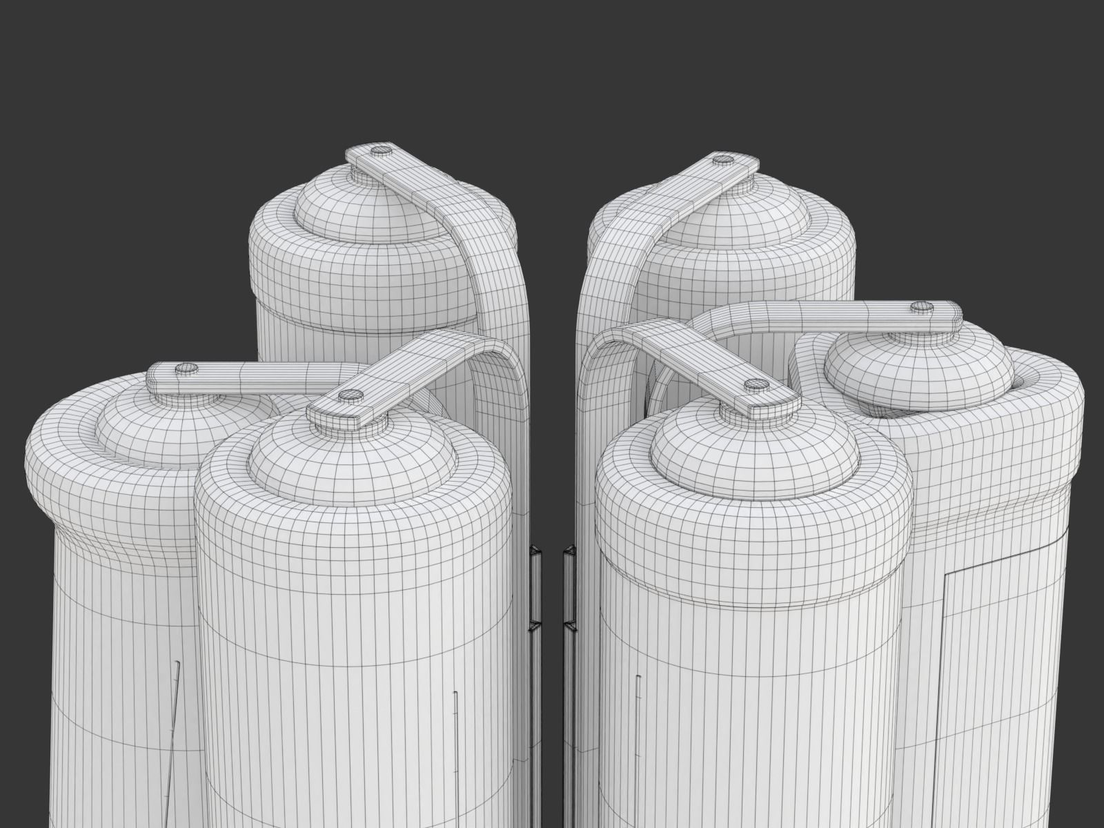 Liquor Dispenser with Bottles 3D model_38