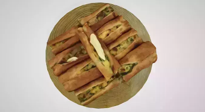 Turkish Food Peynirli Pide